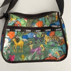 Vintage Y2K LeSportsac Multicolor Animal Print Bag
